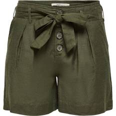 Groen - Vrouw Shorts Only Viva Life Hw Belt Shorts - Pnt Green