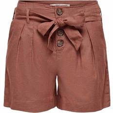 High Waist - Woman Shorts Only High Waist Belt Shorts - Red/Apple Butter