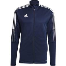 Jalkapallo - Sininen Ulkoiluvaatteet Adidas Men's Tiro 21 Track Jacket - Team Navy