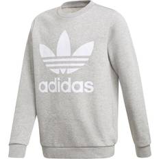 Adidas S Sweatshirts adidas Junior Trefoil Crew Sweatshirt - Medium Grey Heather (GD2709)