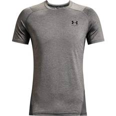 Gris - Homme T-shirts Under Armour HeatGear Fitted Short Sleeve Men's