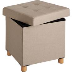 tectake Alea Upholstered Sand Krakk 40cm