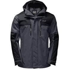 Hard shell jacket Jack Wolfskin Jasper Flex Hard Shell Jacket - Ebony