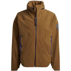 Elastane/Lycra/Spandex - Men Rain Clothes Adidas Myshelter Rain Jacket - Brown Malt