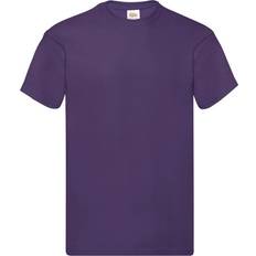 Purple T-shirts Fruit of the Loom Original Short Sleeve T-shirt - Purple