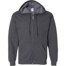 Gildan Heavy Blend Full Zip Hooded Sweatshirt Unisex - Dark Heather