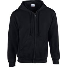 Gildan Heavy Blend Full Zip Hooded Sweatshirt Unisex - Black