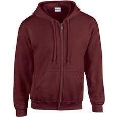 Gildan Heavy Blend Full Zip Hooded Sweatshirt Unisex - Maroon