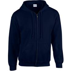 Unisex Jumpers Gildan Heavy Blend Full Zip Hooded Sweatshirt Unisex - Navy