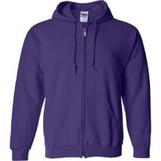 Unisex Jumpers Gildan Heavy Blend Full Zip Hooded Sweatshirt Unisex - Purple