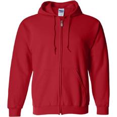 Gildan Heavy Blend Full Zip Hooded Sweatshirt Unisex - Red