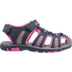 Graffiti Kid's Kama Sandal - Black/Pink