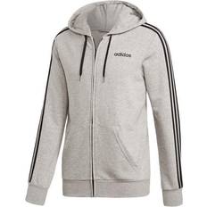 Fitness & Gymträning - Gråa - Herr Jackor adidas Essentials 3 Stripes Track Jacket Men - Medium Grey Heather/Black