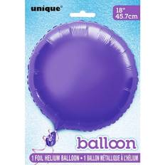 Unique Party Foil Balloon Deep Purple 5-pack