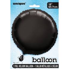 Unique Party Foil Balloon Black 5-pack