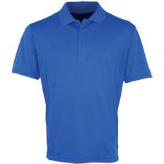 Premier Coolchecker Pique Short Sleeve Polo Shirt - Royal