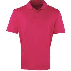 Premier Coolchecker Pique Short Sleeve Polo Shirt - Hot Pink