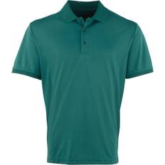 Premier Coolchecker Pique Short Sleeve Polo Shirt - Bottle