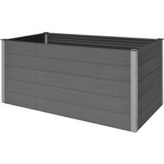 vidaXL Arriate De Wpc Gris 200x100x91 cm Gray 100x200x91cm