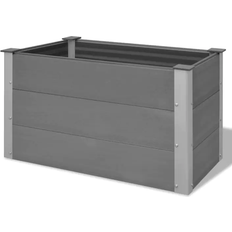 vidaXL Arriate De WPC Gris 100x50x54 cm 50x100x54cm