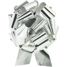 Decor Pull Bow Metallic Silver