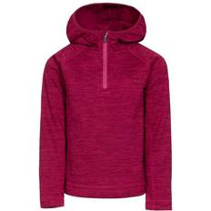 Solid Colours Fleece Jackets Trespass Kid's Gladdner Fleece Hooded - Berry (UTTP5072)