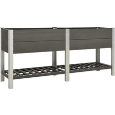 vidaXL Garden Raised Bed with Shelf 50x200x90cm