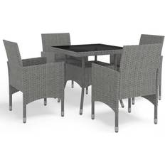 vidaXL 3058319 Juego de comedor de patio, 1 Mesa incl. 4 Sillas