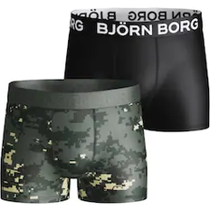 Björn Borg Boy's Digital Woodland XL Shorts 2-pack - Duck Green (2111-1224_81461)