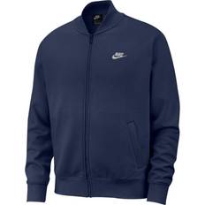 Nike Bomberjackor - Herr Nike Sportswear Club Fleece Bomber Jacket - Midnight Navy/White