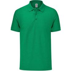 Fruit of the Loom 65/35 Tailored Fit Polo Shirt - Heather Green