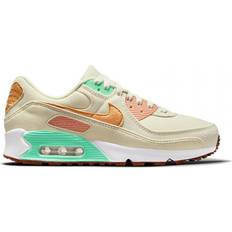 Nike Air Max 90 LX W - Coconut Milk/Green Glow/Light Bone/Metallic Gold