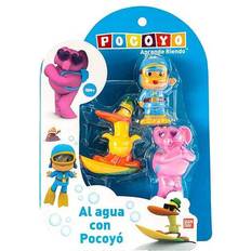 Bath Toys Bandai Pocoyo Set 3 Bathroom Figures