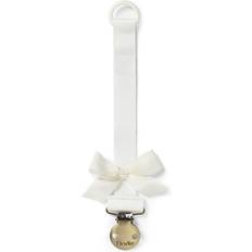 Pacifier Clip Wood Vanilla White