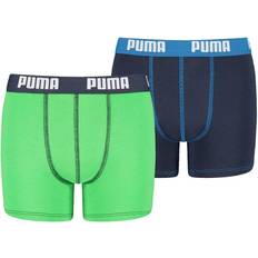 134/140 Boxershorts Puma Basic Boy's Boxers 2-pack - Green/Blue (907650-03)