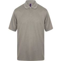 Henbury Coolplus Polo Shirt - Heather Grey