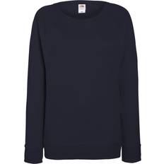 Fruit of the Loom Ladies Lightweight Raglan Sweatshirt - Deep Navy