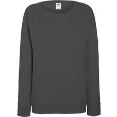 Fruit of the Loom Ladies Lightweight Raglan Sweatshirt - Light Graphite