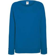 Fruit of the Loom Dam Tröjor Fruit of the Loom Ladies Lightweight Raglan Sweatshirt - Royal Blue