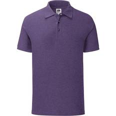 Purple - Unisex Polo Shirts Fruit of the Loom Iconic Polo Shirt Unisex - Heather Purple