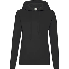 Fruit of the Loom Ladies Classic Hoodie - Black