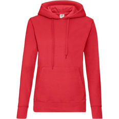 Fruit of the Loom Dam Tröjor Fruit of the Loom Ladies Classic Hoodie - Red