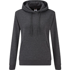 Fruit of the Loom Ladies Classic Hoodie - Dark Heather Grey