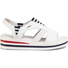 Kunstleder Sandalen Rieker V02Y5-80 - White