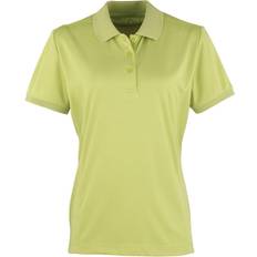 Yellow Polo Shirts Premier Coolchecker Pique Polo Shirt - Lime