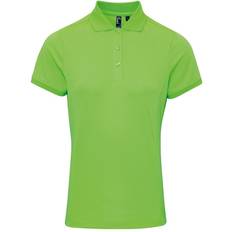 Premier Coolchecker Pique Polo Shirt - Neon Green