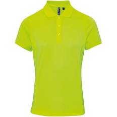 Yellow Polo Shirts Premier Coolchecker Pique Polo Shirt - Neon Yellow