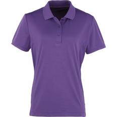 Premier Coolchecker Pique Polo Shirt - Purple