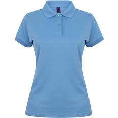 Henbury Ladies Coolplus Polo Shirt - Mid Blue