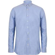 Modern Long Sleeved Oxford Shirt - Light Blue